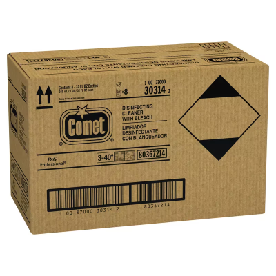 Comet Fresh Scent All Purpose Cleaner Disinfectant 32 FLOZ Multi Surface RTU Bleach 8/Case