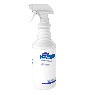Glance® Window & Glass Cleaner 32 FLOZ Multi Surface Liquid RTU Ammoniated Kosher 12/Case