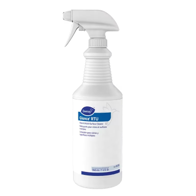 Glance® Window & Glass Cleaner 32 FLOZ Multi Surface Liquid RTU Ammoniated Kosher 12/Case
