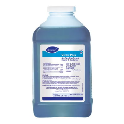 Virex® Plus One-Step Disinfectant Deodorizer 2.5 L Multi Surface Liquid Quat For J-Fill® 2/Case
