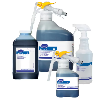 Glance® Window & Glass Cleaner 1.5 L Multi Surface Liquid Concentrate RTD Ammoniated 2/Case