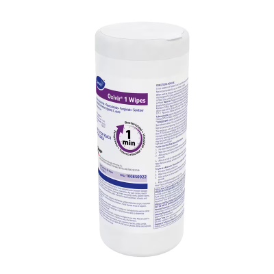 Oxivir® 1 One-Step Disinfectant Multi Surface Wipe Accelerated Hydrogen Peroxide (AHP®) 60 Count/Pack 12 Packs/Case