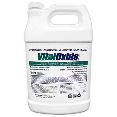 Vital Oxide One-Step Disinfectant 1 GAL Multi Surface Heavy Duty Daily Concentrate Chlorinated 4/Case