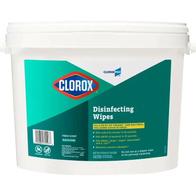 Clorox® Fresh Scent One-Step Disinfectant Multi Surface Wipe Bleach-Free Antibacterial 700/Case