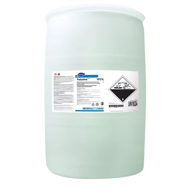 Fatsolve Sweet Scent Cleaner 55 GAL Heavy Duty Soft Metals Foam Alkaline Kosher 1/Drum