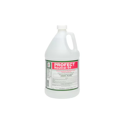 Profect® Neutral 64 Fragrance Free Disinfectant Cleaner 1 GAL Hospital Grade Neutral Dye Free 4/Case