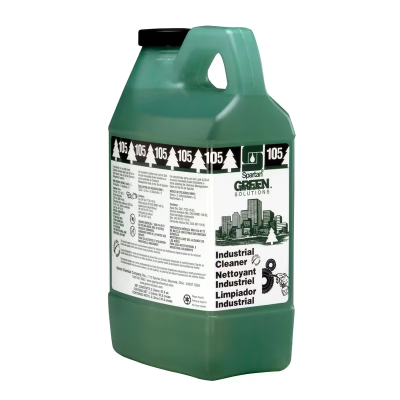 Green Solutions® Industrial Cleaner 105 Fragrance Free Surfactant 2 L Heavy Duty Alkaline Concentrate 4/Case