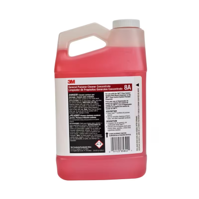 3M™ 8A Clean Scent All Purpose Cleaner 64 FLOZ Concentrate No Rinse 4/Case