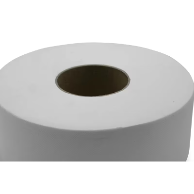 Victoria Bay Toilet Paper & Tissue Roll 3.3IN X1000FT 2PLY Virgin Paper White Embossed Jumbo Jr (JRT) 12 Rolls/Case