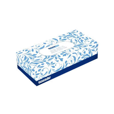 Victoria Bay Facial Tissue 6.5X8 IN 2PLY White Flat Box 100 Sheets/Pack 30 Packs/Case 3000 Sheets/Case