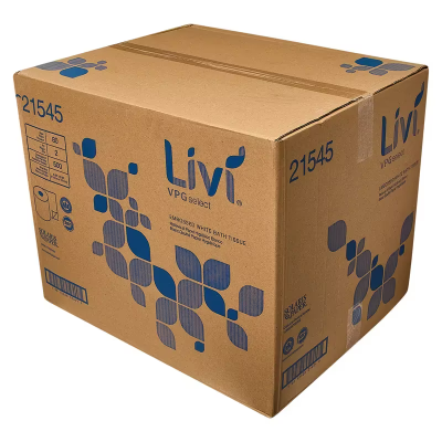Livi® Toilet Paper & Tissue Roll 4.49X3.98 IN 2PLY White 80 Rolls/Case