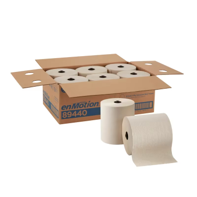 enMotion® Roll Paper Towel 8.2X8.2 IN 700 FT 1PLY Kraft Standard Roll EPA Indicator 7.35IN Roll 6 Rolls/Case