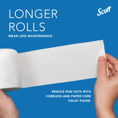 Scott® Essential Toilet Paper Dispenser 11X7.63X6 IN Wall Mount Black 2-Roll Coreless 1/Each