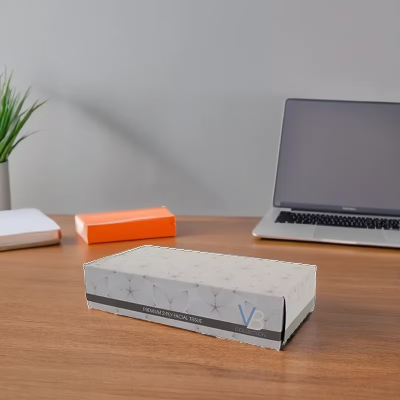 Victoria Bay Facial Tissue 7.67X8.25 IN 2PLY White Flat Box Premium 100 Sheets/Pack 30 Packs/Case