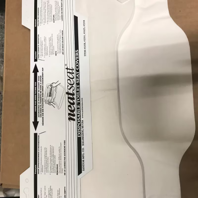 NeatSeat® Toilet Seat Cover White 125 Sheets/Pack 40 Packs/Case