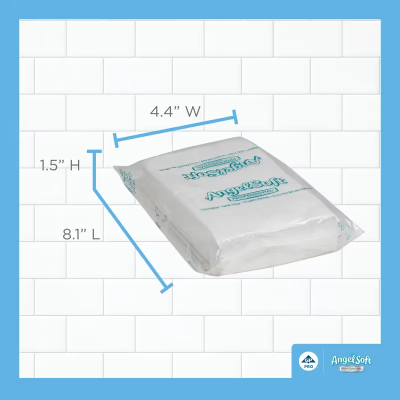 Angel Soft Professional® Facial Tissue 7.8X8.3 IN 2PLY White 1/2 Fold 96 Sheets/Pack 54 Packs/Case 5184 Sheets/Case