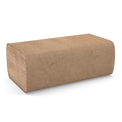 Cascades PRO Folded Paper Towel 9.125X10.25 IN Kraft Single Fold 250 Sheets/Pack 16 Packs/Case 4000 Sheets/Case