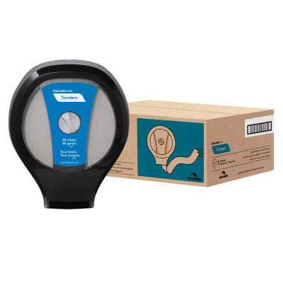 Tandem® Toilet Paper Dispenser Tandem Black Jumbo (JRT) 1/Each