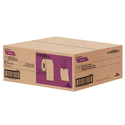 Cascades PRO Roll Paper Towel 7.9IN X800FT 1PLY White 1.9IN Core Diameter 6/Case