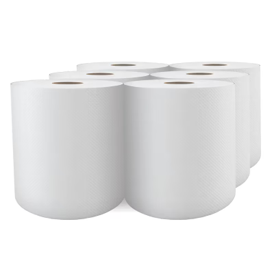 Cascades PRO Roll Paper Towel 7.9IN X800FT 1PLY White 1.9IN Core Diameter 6/Case