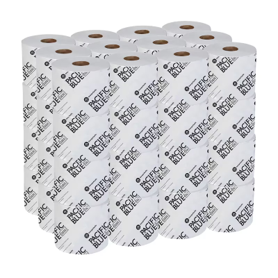 Pacific Blue Basic Toilet Paper & Tissue Roll 4X3.8 IN 2PLY White Standard EPA Indicator 1000 Sheets/Roll 48 Rolls/Case