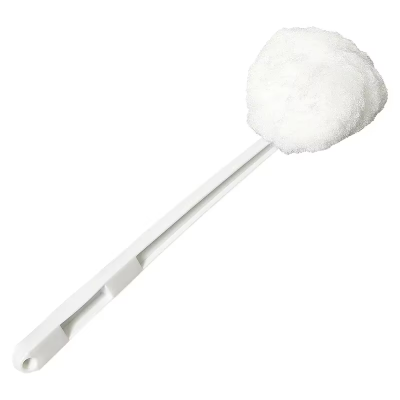 Bristles Toilet Bowl Mop Plastic Acrylic White Round 1/Each