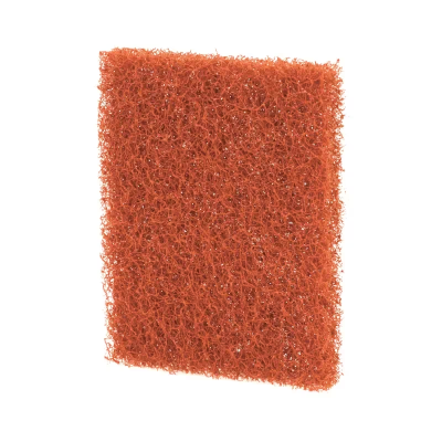 Scotch-Brite™ 746 Griddle Pad 4X4 IN Heavy Duty Fiber Orange Rectangle Reusable Quick Clean Dishwasher Safe 15/Case