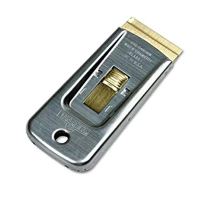 Scraper Stainless Steel Silver Safety With 1.5IN Handle 4IN Head 1/Each