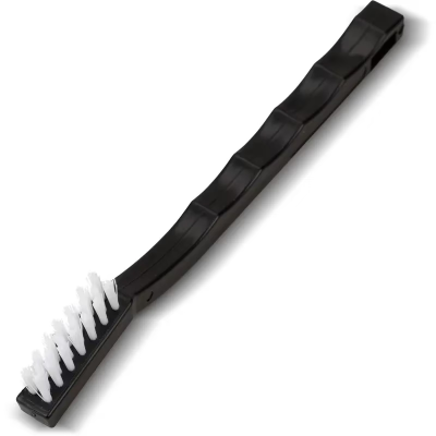 Carlisle Foodservice Products® Flo-Pac® Utility Toothbrush 7 IN PP Nylon Black With White Bristles 1/Each