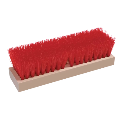 O-Cedar® Deck Brush 10 IN Foam Polypropylene (PP) Black Red 1/Each