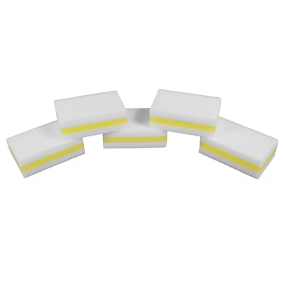 Impact® Amazing Sponge™ Scrub Sponge 5.8X3.5 IN Melamine White Yellow 3 Layer 30/Case