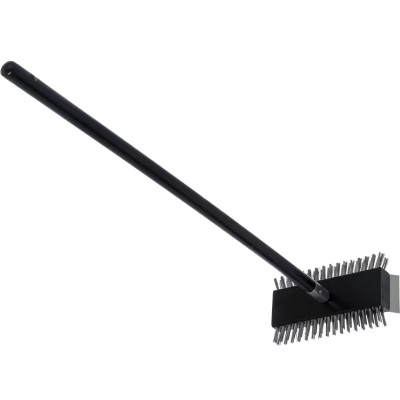 Sparta® Grill Brush 8.50X5X1.50 IN Stainless Steel Wood Long Handle With 8IN Head 1/Each