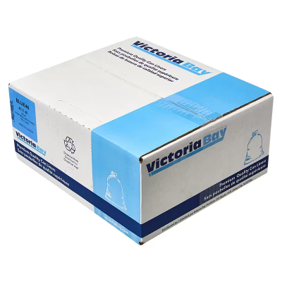 Can Liner 23X17X46 IN 45 GAL Blue Plastic 1MIL 100/Case