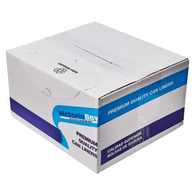 Victoria Bay Can Liner 44X52 IN Clear Plastic 17MIC 200/Case
