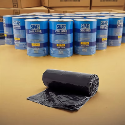 Victoria Bay Can Liner 40X46 IN 40-45 GAL Black LLDPE 1.25MIL Roll 100/Case
