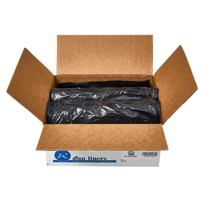 Can Liner 43X50 IN Black LLDPE 0.7MIL 100/Case