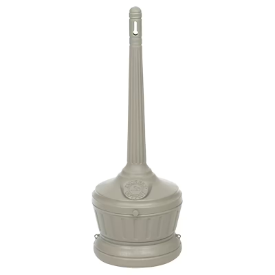 Smokers' Outpost® Ashtray 15X15.5X43 IN Beige PE Oxygen-Restricting 1/Each