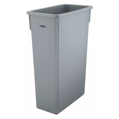 Trash Can 20X11X29.5 IN 23 GAL Gray Plastic 1/Each