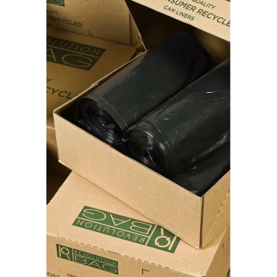 Can Liner 43X47 IN Black LLDPE 1.15MIL 25 Count/Pack 4 Packs/Case 100 Count/Case