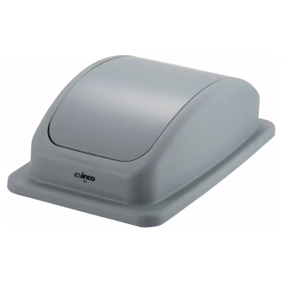 Lid 20.5X11.75X6.375 IN 23 GAL Gray Plastic 1/Each