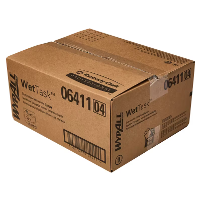 Kimtech™ Prep Cleaning Wipe 12X6 IN White Centerpull Bucket Bleach Disinfectants Sanitizers 140 Count/Pack 6 Packs/Case