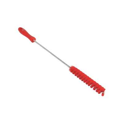 Vikan® Tube Brush 19.7X1X1 IN Medium (MED) PP Polyester Stainless Steel Red Color Coded 1/Each
