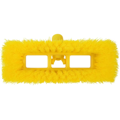 Floor Scrub Brush Plastic Yellow Rectangle 1/Each