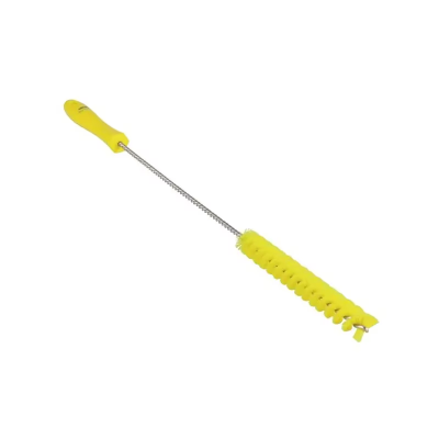 Vikan® Tube Brush 19.7X1X1 IN Medium (MED) PP Polyester Stainless Steel Yellow 1/Each
