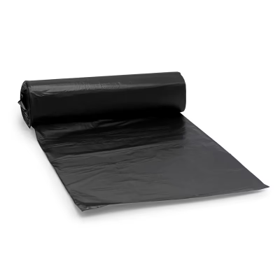 Victoria Bay Can Liner 40X48 IN Black Plastic 19MIC Roll 25 Count/Pack 8 Packs/Case 200 Count/Case