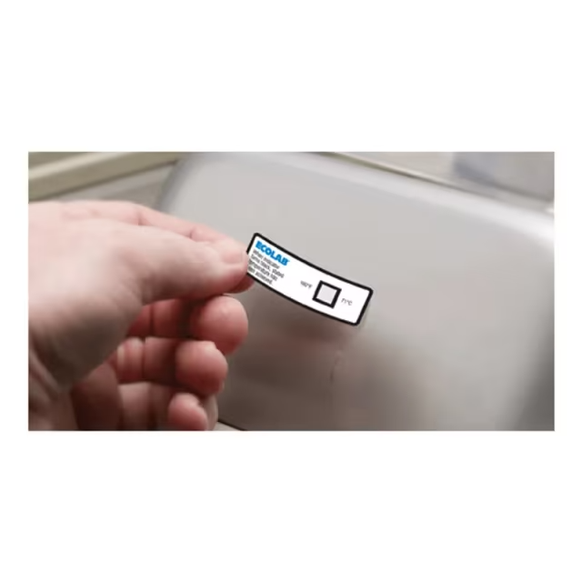 Dishwasher Temp Label Premium 160 Degrees F 24/Pack