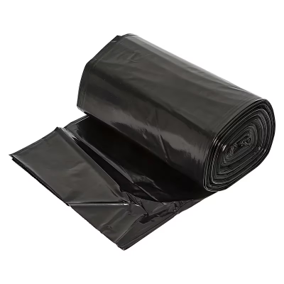 Victoria Bay Can Liner 40X48 IN Black Plastic 22MIC Roll 25 Count/Pack 6 Packs/Case 150 Count/Case