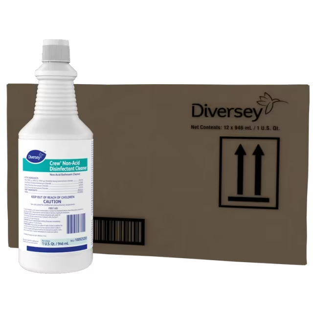 Crew® Fresh Scent Restroom Cleaner One-Step Disinfectant 32 FLOZ Multi Surface Neutral Liquid RTU 12/Case