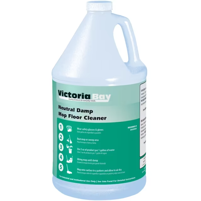 Victoria Bay Neutral Damp Mop Floor Cleaner 1 GAL 4/Case