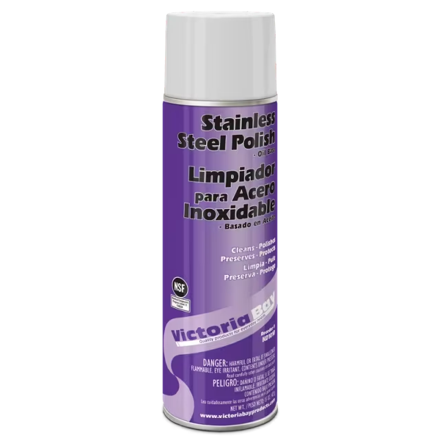 Victoria Bay Stainless Steel Polish 15 OZ Aerosol Oil-Based 12/Case